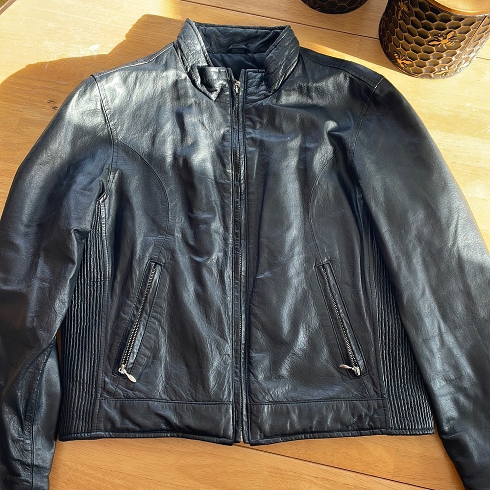 Wilson leather black jacket